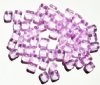 60 7x6mm Transparent Alexandrite Bumpy Square Nugget Beads